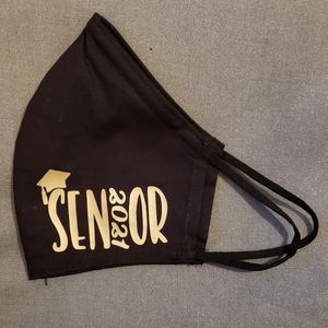 Handmade gold Senior 2021 mask